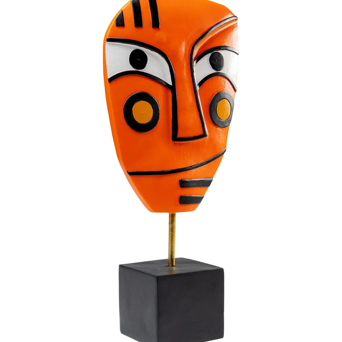 KARE Design Objet Décoratif Face Orange 50Cm