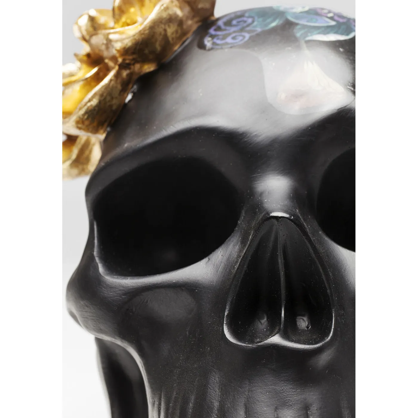 KARE Design Objet Décoratif Flower Skull 22Cm
