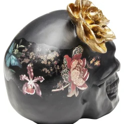 KARE Design Objet Décoratif Flower Skull 22Cm