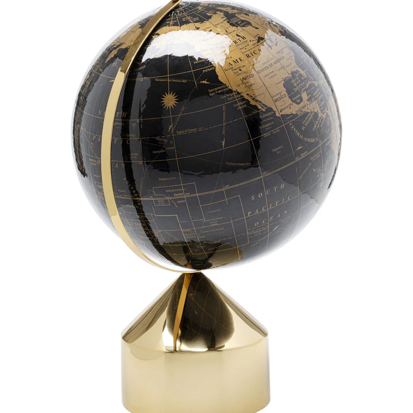 KARE Design Objet Décoratif Globe Top Dore 47Cm