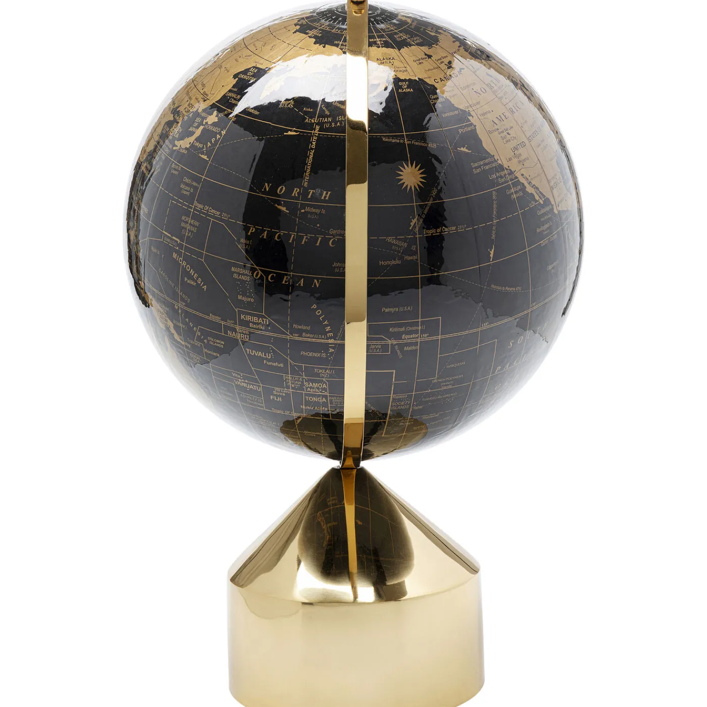 KARE Design Objet Décoratif Globe Top Dore 47Cm