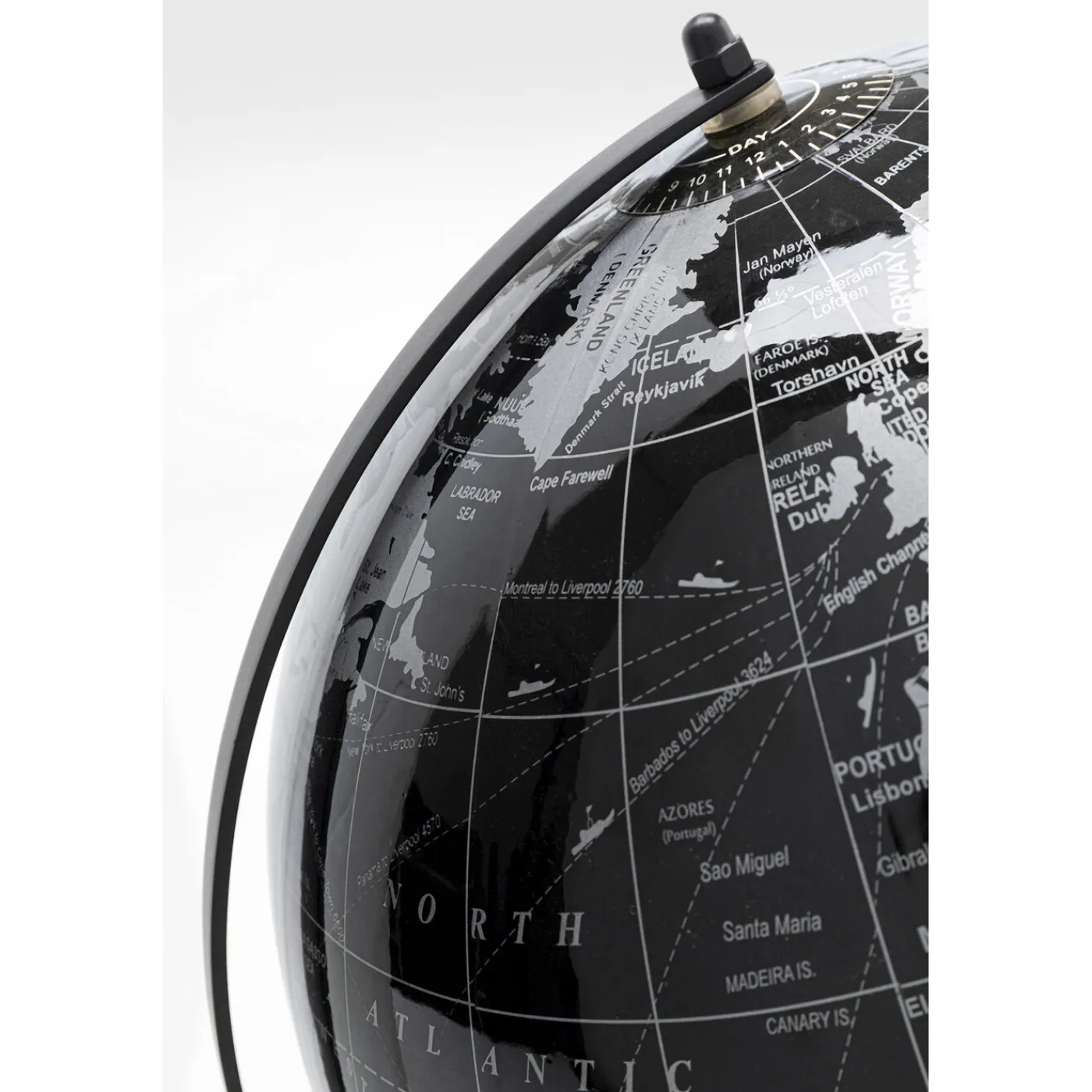 KARE Design Objet Décoratif Globe Top Noir 40Cm