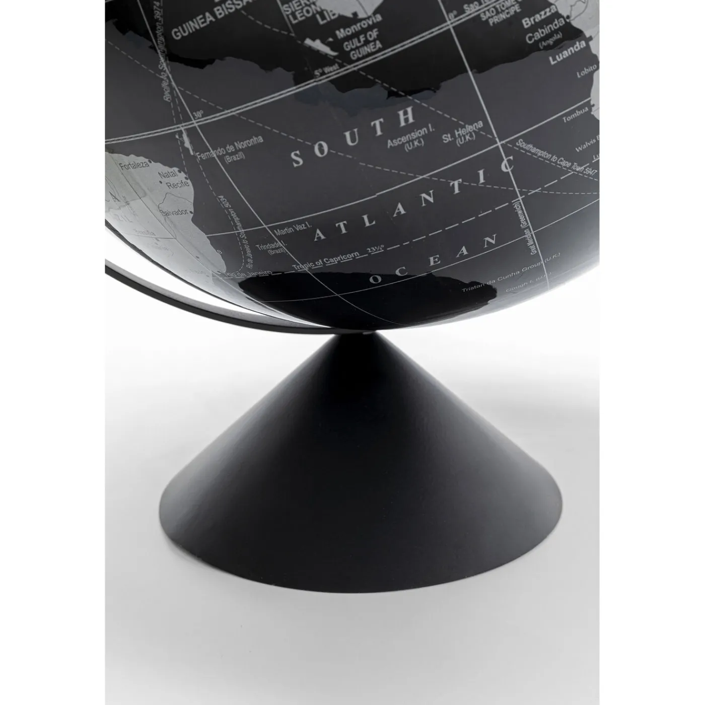 KARE Design Objet Décoratif Globe Top Noir 40Cm