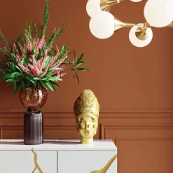 KARE Design Objet Décoratif Goddess Head Dore 39Cm