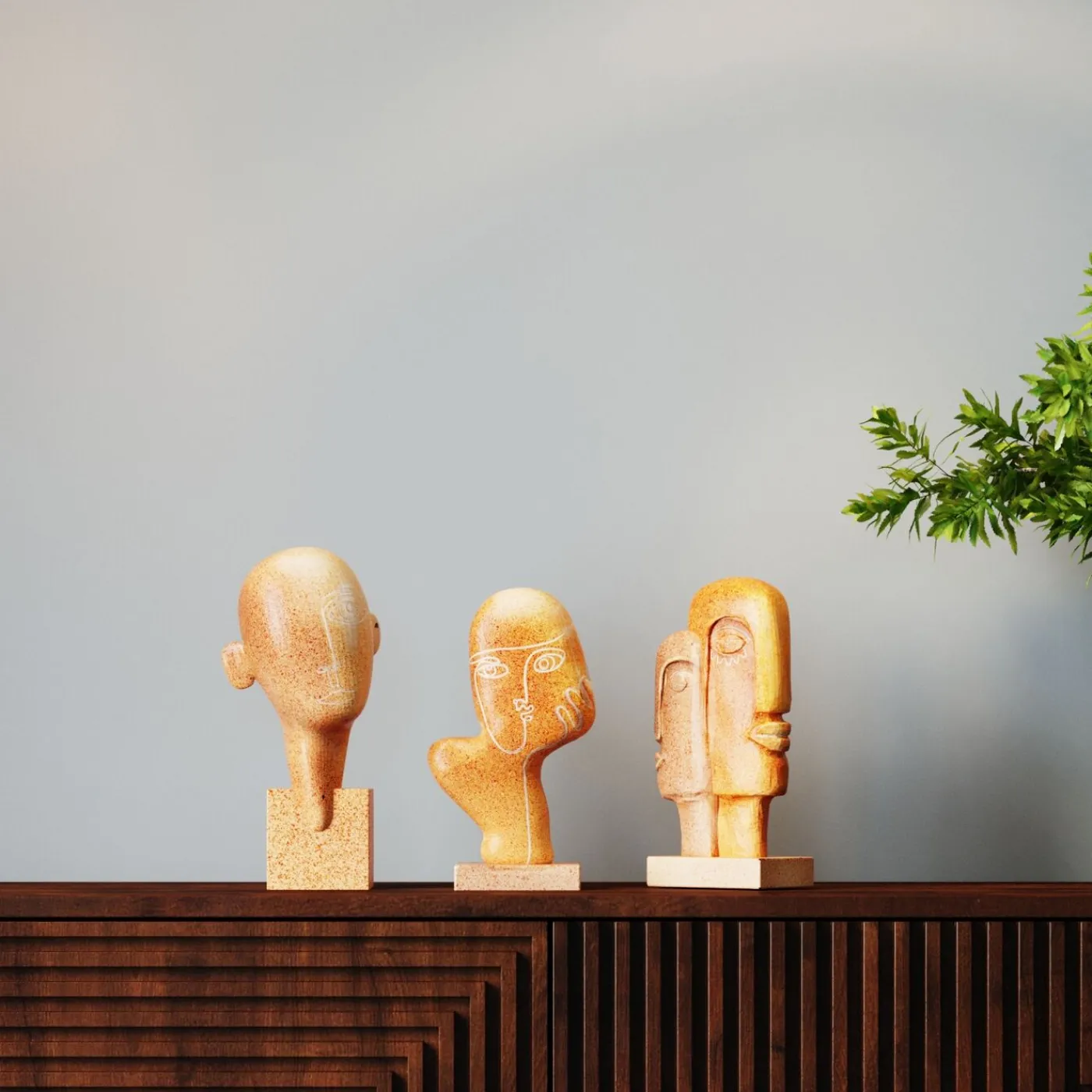 KARE Design Objet Décoratif Half A Face 30Cm