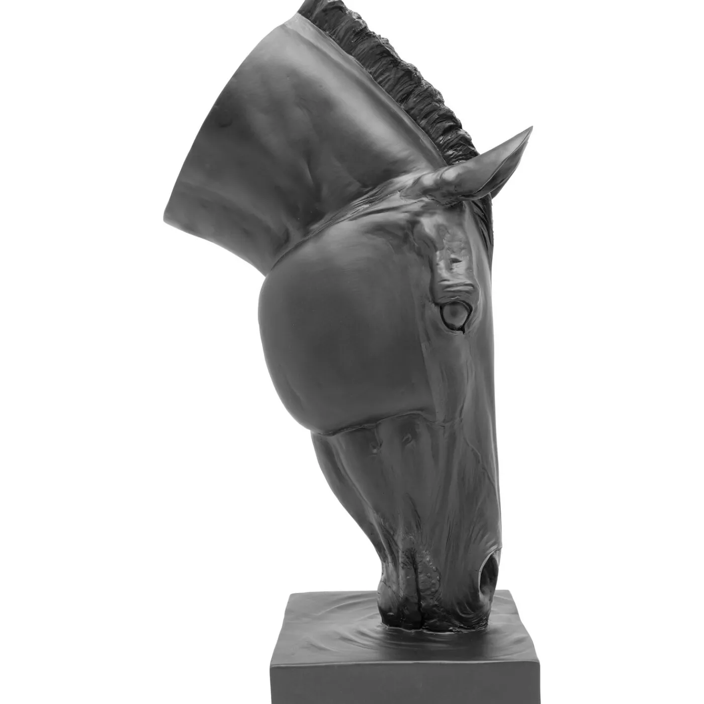 KARE Design Objet Décoratif Horse Face Noir 72Cm