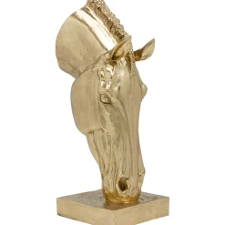 KARE Design Objet Décoratif Horse Face Dore 72Cm