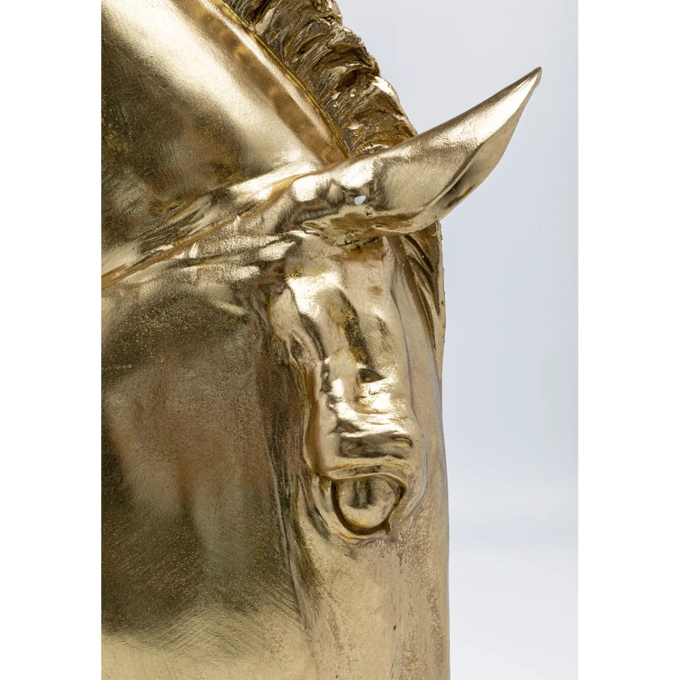 KARE Design Objet Décoratif Horse Face Dore 72Cm
