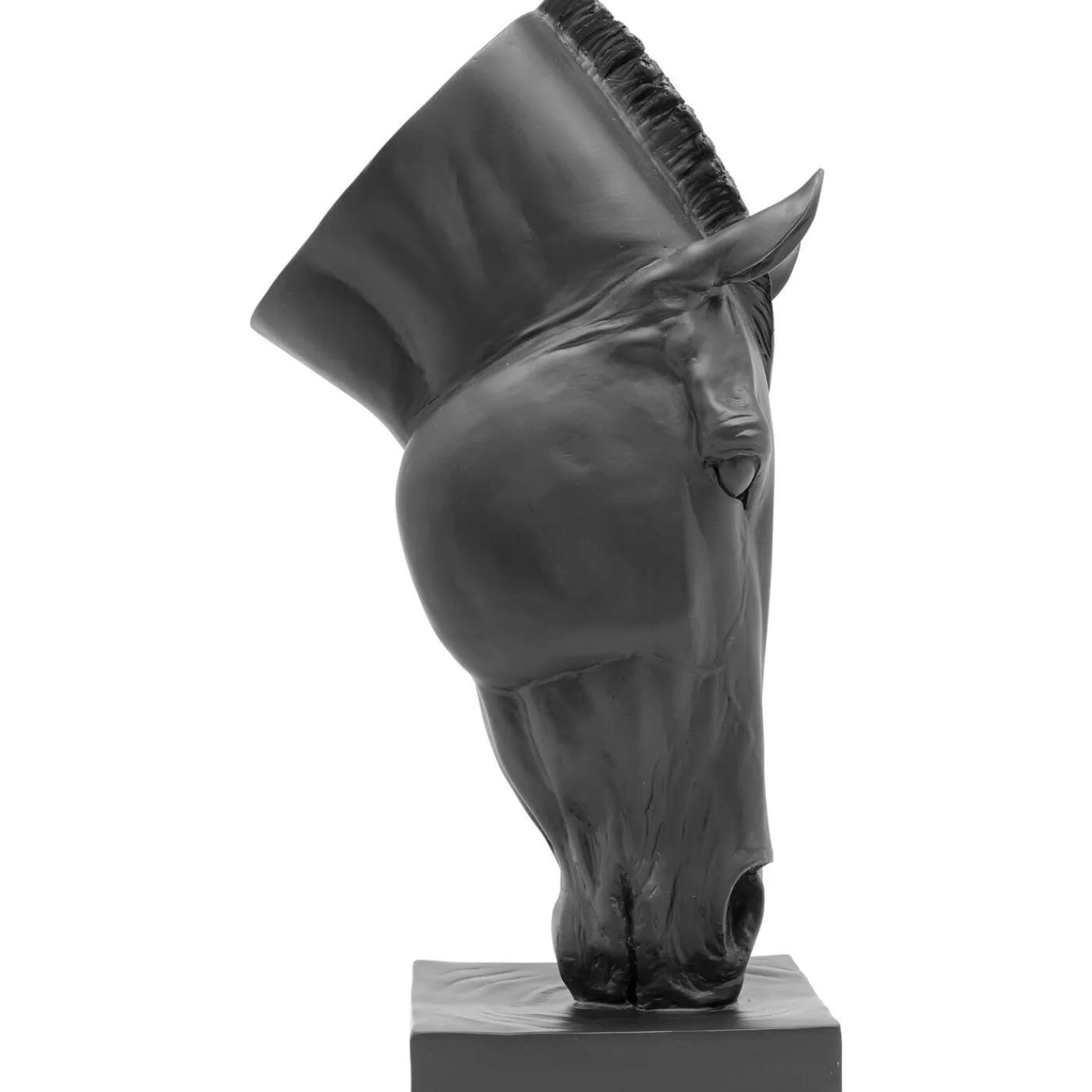 KARE Design Objet Décoratif Horse Face Noir 57Cm