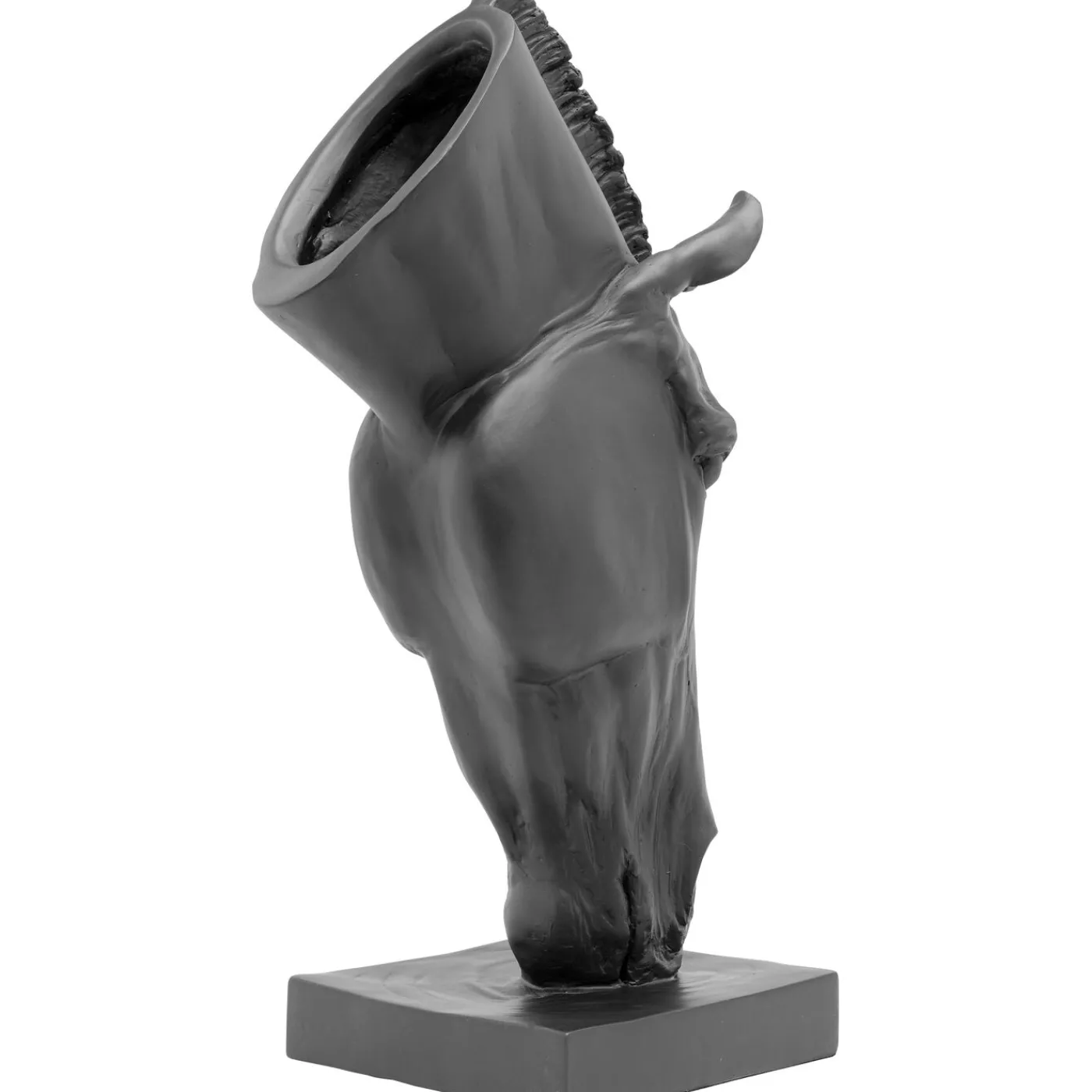 KARE Design Objet Décoratif Horse Face Noir 57Cm