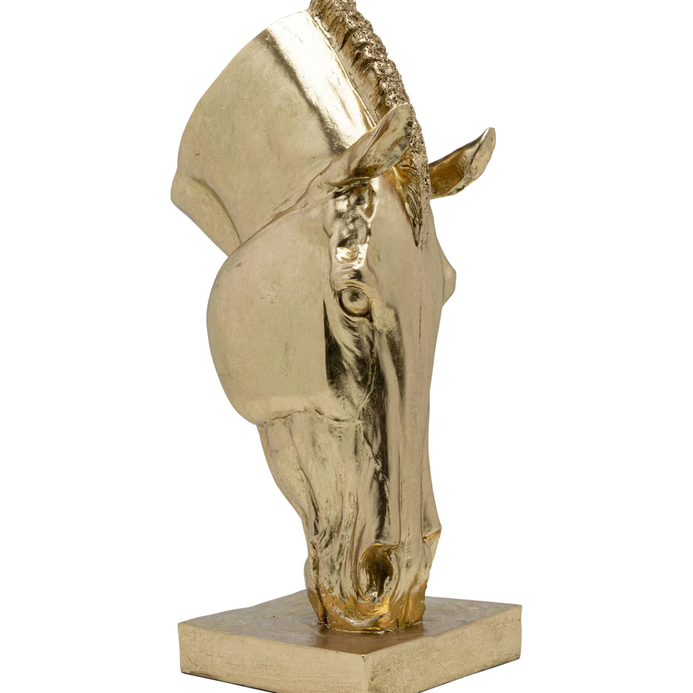 KARE Design Objet Décoratif Horse Face Dore 57Cm