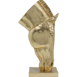 KARE Design Objet Décoratif Horse Face Dore 57Cm