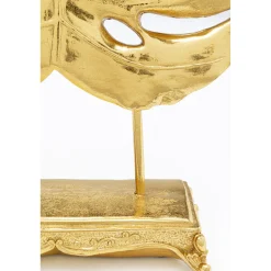 KARE Design Objet Décoratif Monstera Leaf Dore 36Cm