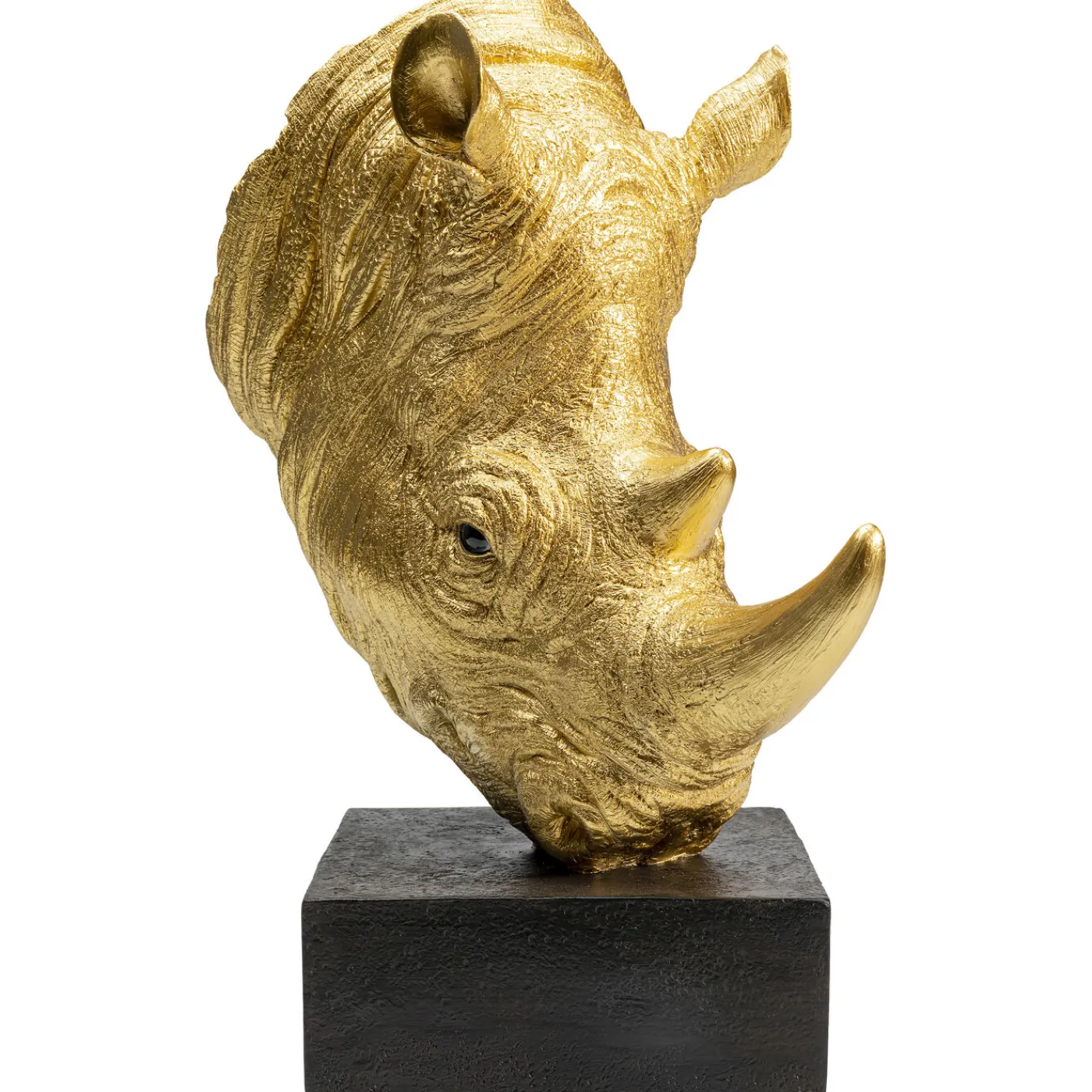 KARE Design Objet Décoratif Rhino Dore 51Cm