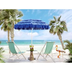 KARE Design Parasol Hawaii Bleu O175Cm