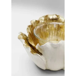 KARE Design Photophore Flower Bloom Creme-Dore O10