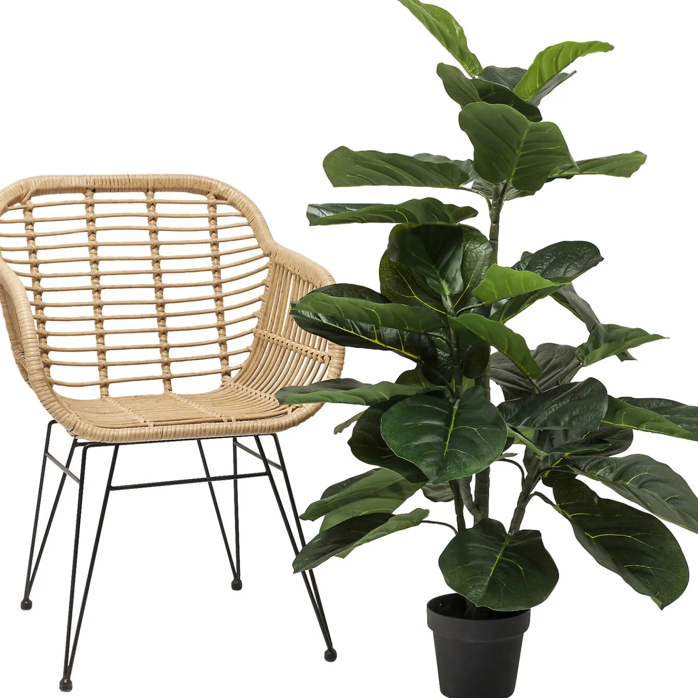 KARE Design Plante Décorative Fiddle Leaf 120Cm