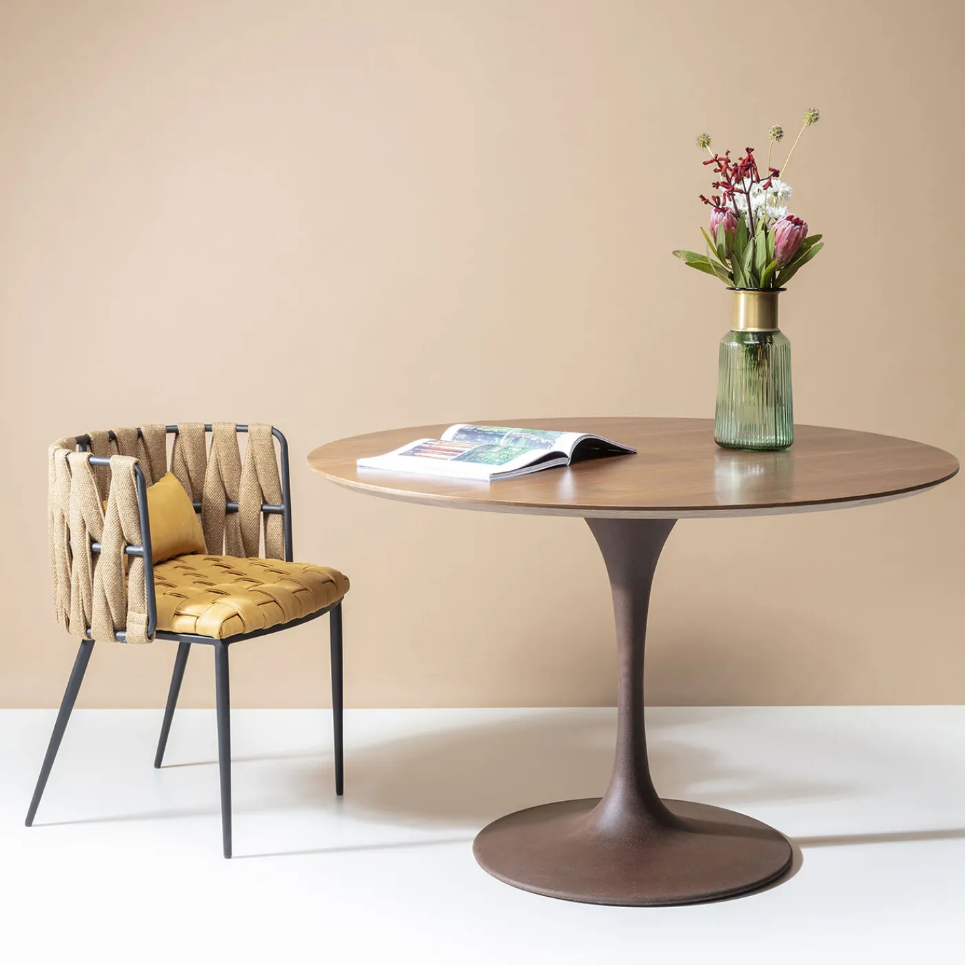 KARE Design Plateau De Table Invitation Rond Noyer O120Cm