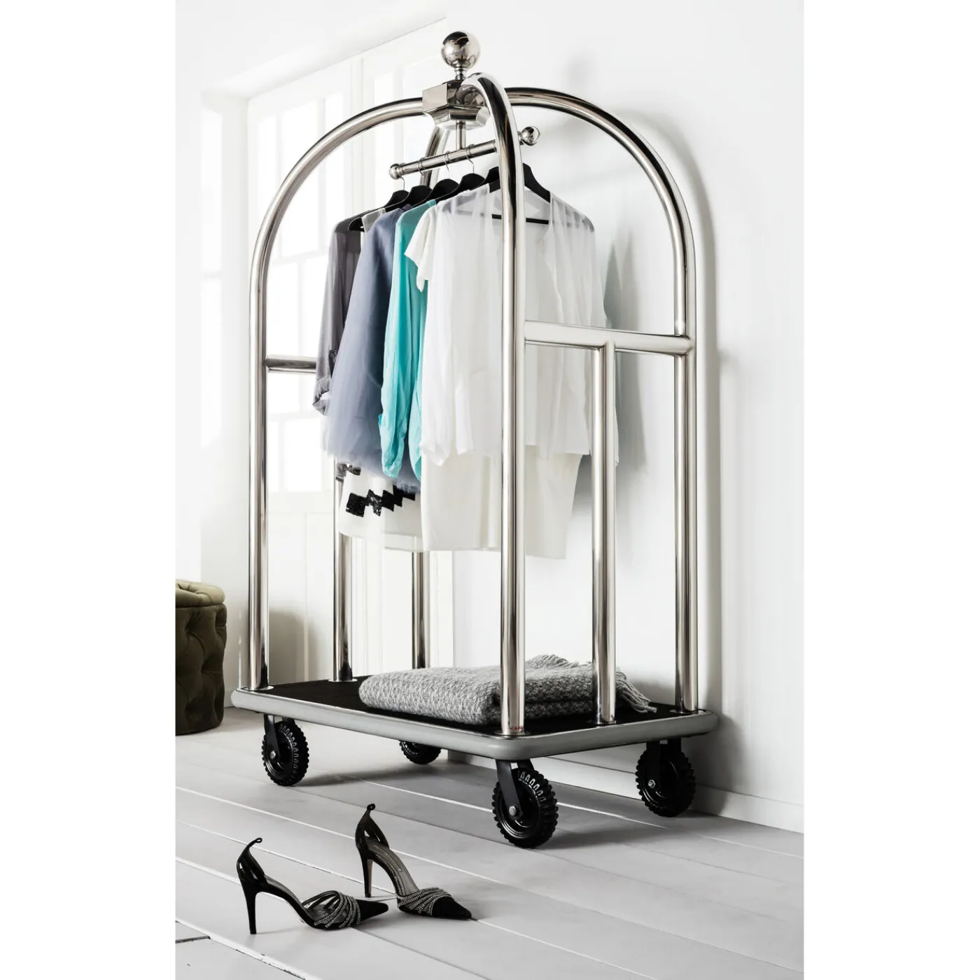 KARE Design Porte-Bagages Vip Vegas Argent