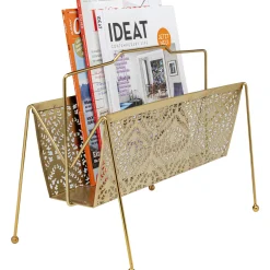 KARE Design Porte-Revues Basket Dore Pm