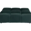KARE Design Pouf Belami Velours Vert Fonce