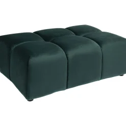KARE Design Pouf Belami Velours Vert Fonce