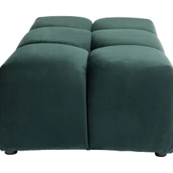 KARE Design Pouf Belami Velours Vert Fonce