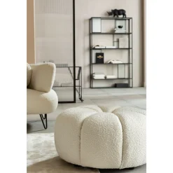 KARE Design Pouf Peppo Lounge Blanc O76Cm