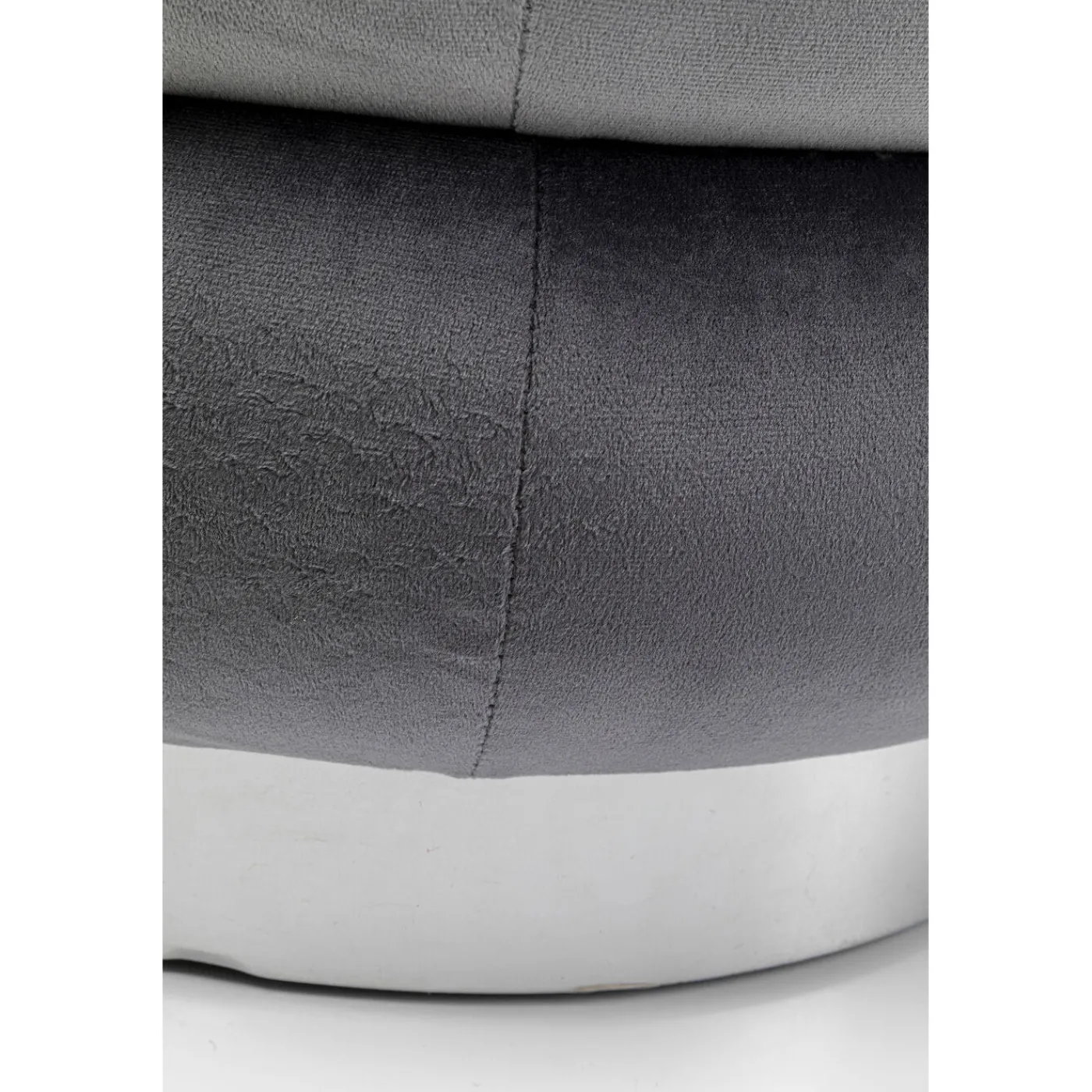 KARE Design Pouf Sandwich Gris O45Cm