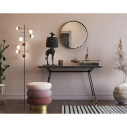 KARE Design Pouf Sandwich Mauve O45Cm