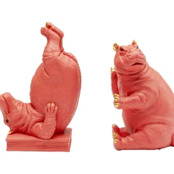 KARE Design Serre-Livres Hippo Fuchsia (2/Set)