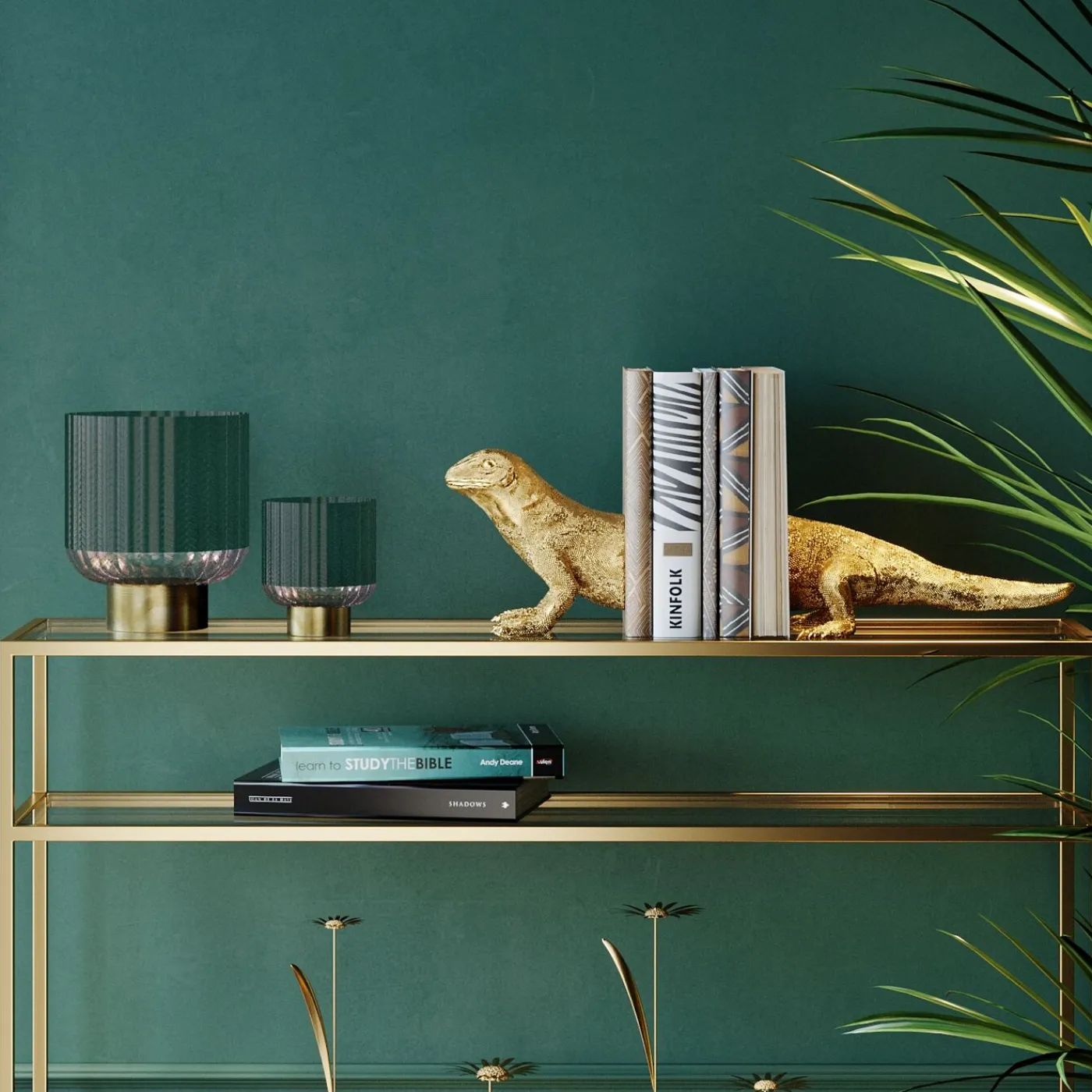 KARE Design Serre-Livres Lizard (2/Set)