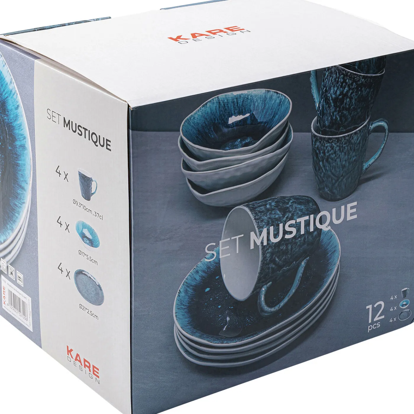 KARE Design Set De Petit-Dejeuner Mustique (12/Pcs)