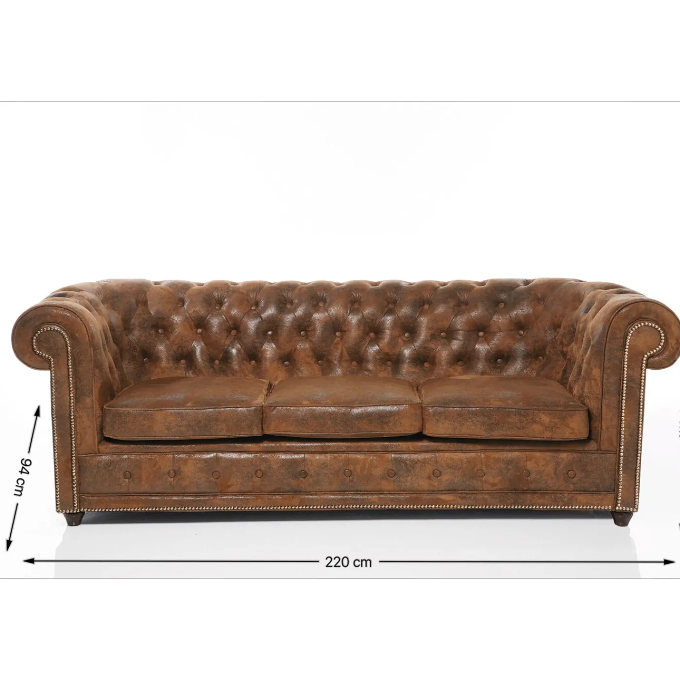 KARE Design Sofa Cambridge 3 Places Vintage Smart