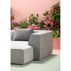 KARE Design Sofa Infinity Meridienne Droite Gris