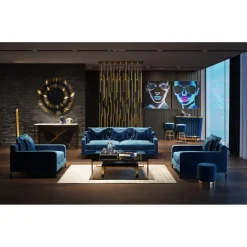 KARE Design Sofa Lullaby 2-Places Petrole