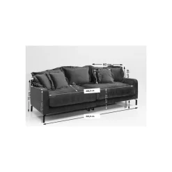 KARE Design Sofa Lullaby 2-Places Taupe