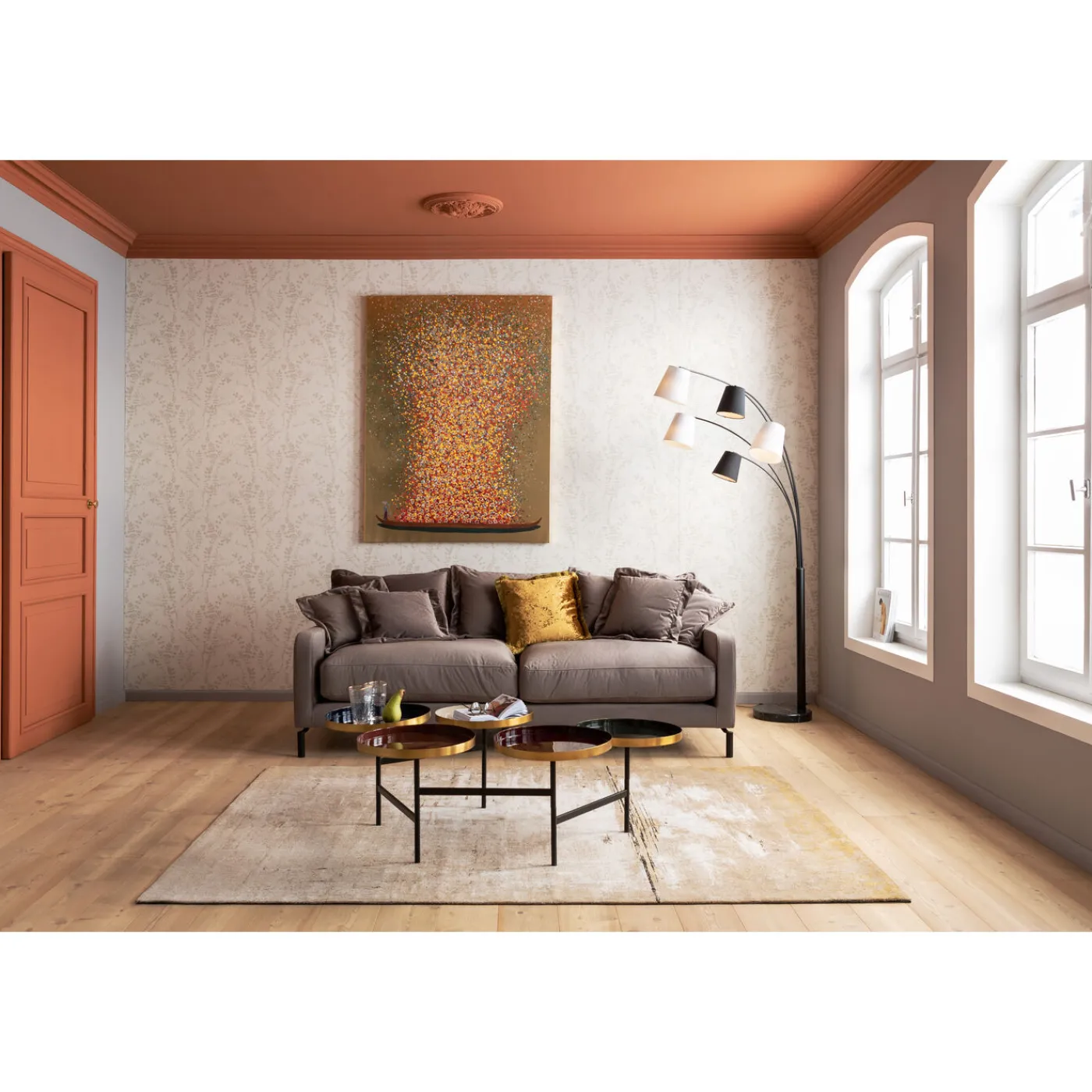 KARE Design Sofa Lullaby 2-Places Taupe