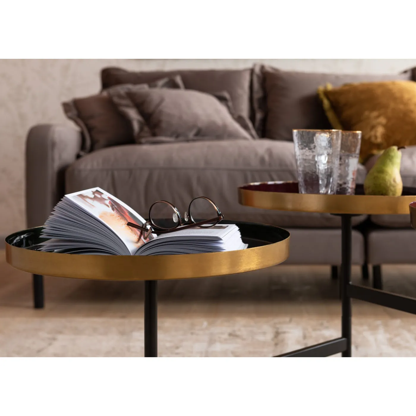 KARE Design Sofa Lullaby 3-Places Taupe