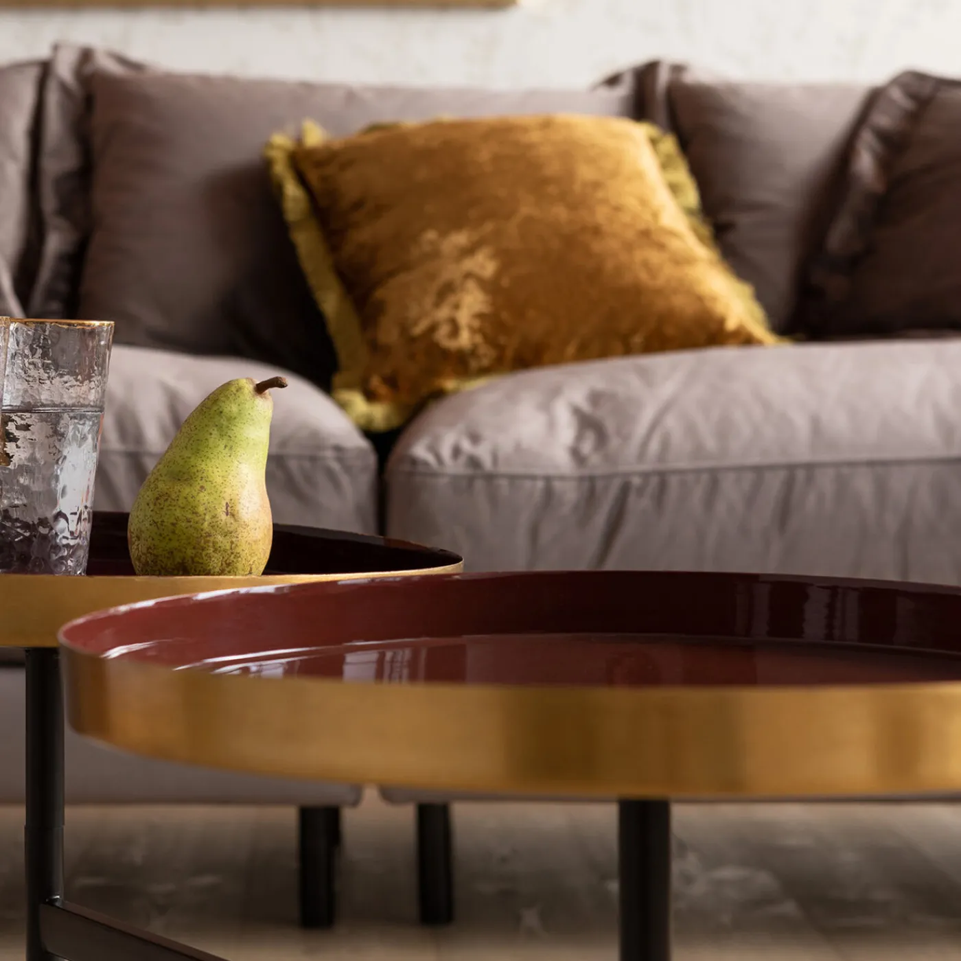 KARE Design Sofa Lullaby 3-Places Taupe