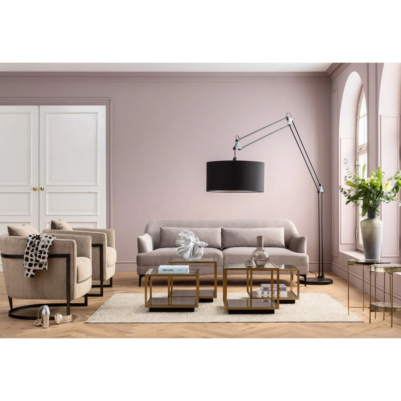 KARE Design Sofa Proud 3-Places Gris