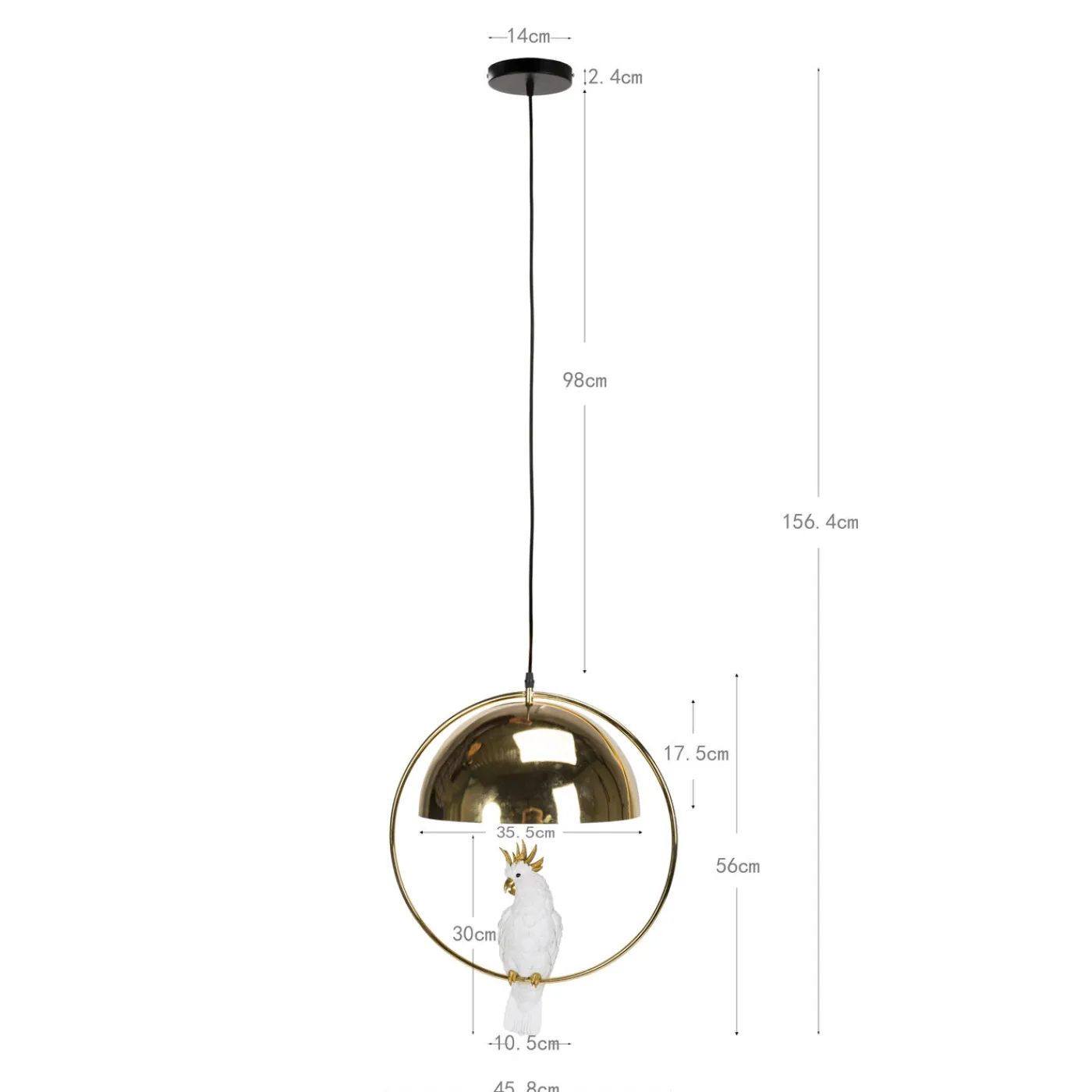 KARE Design Suspension Animal Cockatoo