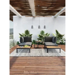 KARE Design Suspension Dining Concrete Noir Tre
