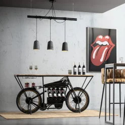 KARE Design Suspension Dining Concrete Noir Tre