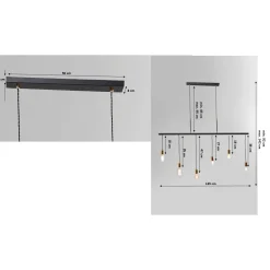 KARE Design Suspension Pole Black Six