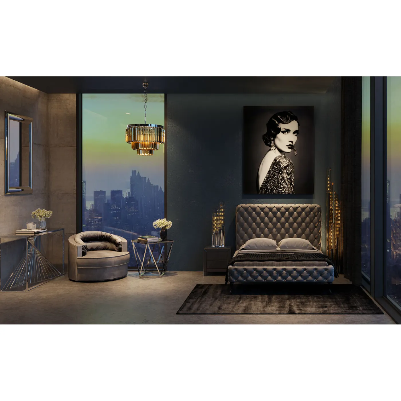 KARE Design Suspension Ronde Smoky Lounge