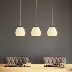 KARE Design Suspension Ruffle Dining Blanc