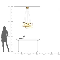 KARE Design Suspension Saturn Led Dore Gm