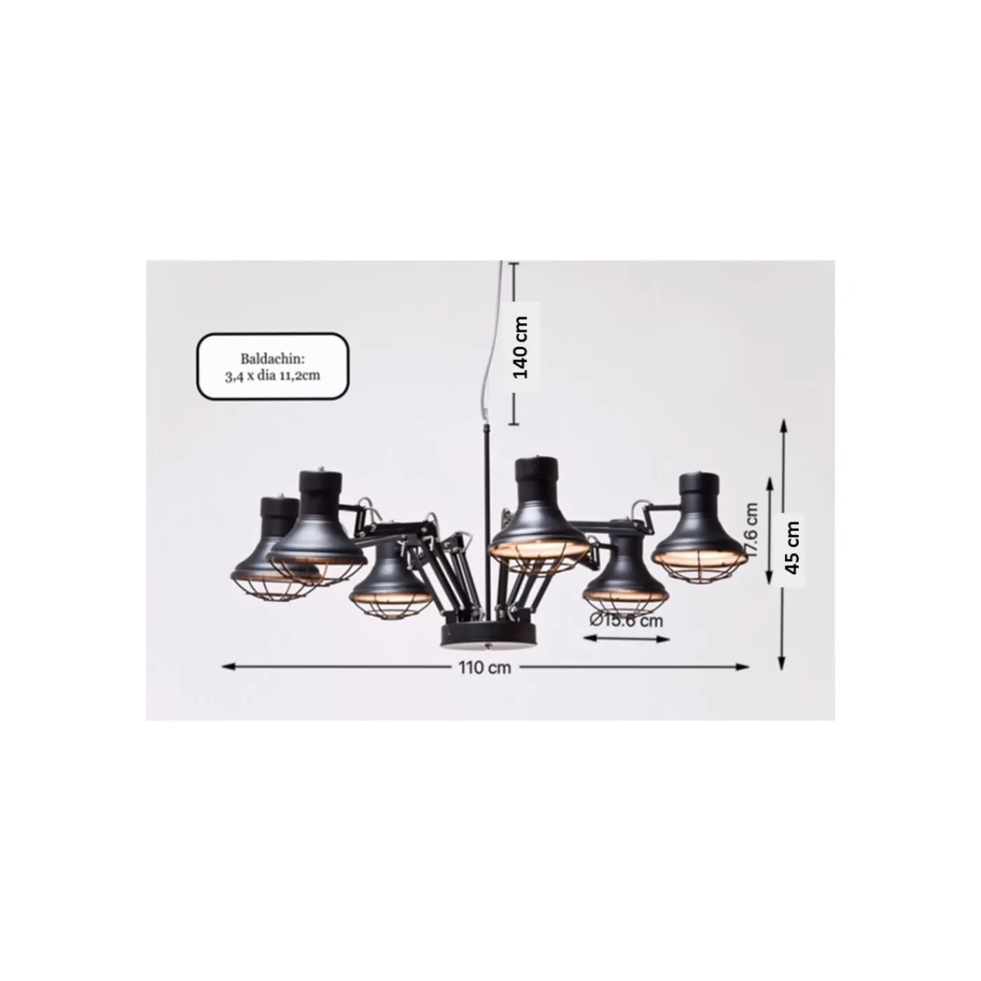 KARE Design Suspension Spider Multi 6