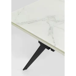 KARE Design Table A Rallonges Amsterdam Look Marbre 160(40+40)